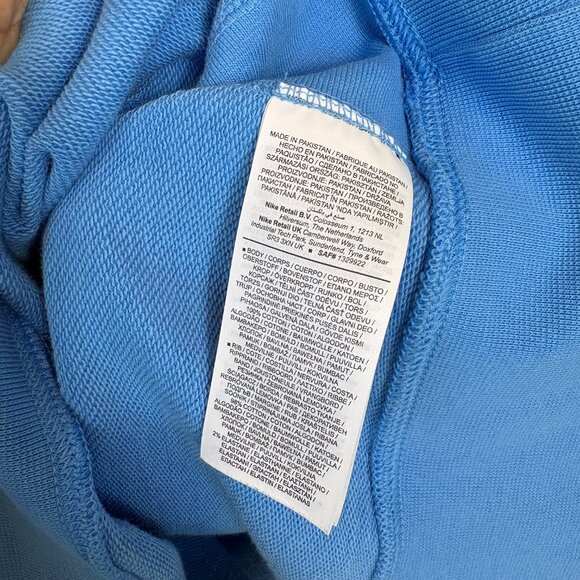 Nike Retro Trend Logo Fleece Crewneck Sweatshirt Size XXL 2XL in University Blue - Picture 8 of 13